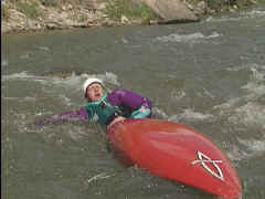 swim with kayak
