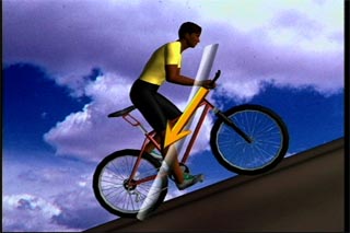 Tips for steep climbs on a mountain bike.