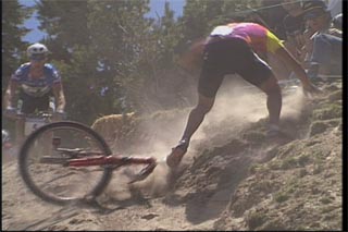How to avoid crashing on a mountain bike.